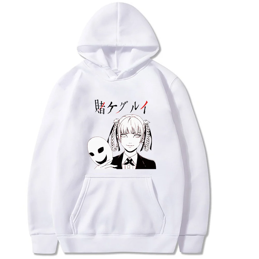 

Kakegurui Hoodies Beautiful Girl Print Loose Casual Pullovers Sweatshirts Women Men Solid Hooded Streetwear Hoody 2021 Top