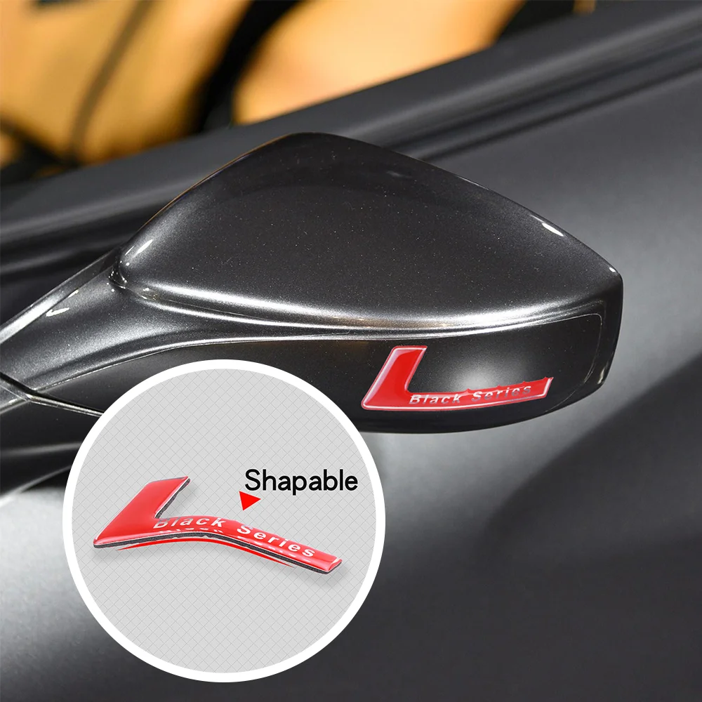 

2pcs Black Series Emblem Car Body Tail Trunk Side Fender Sticker For BMW Mercedes-Benzs Honda Peugeot Buick VW Dodge Toyota KIA
