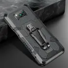 Модный армированный чехол для телефона Xiaomi Poco X3 Pro Nfc ударопрочный Алюминиевый противоударный Прочный металлический защитный чехол-подставка из поликарбоната