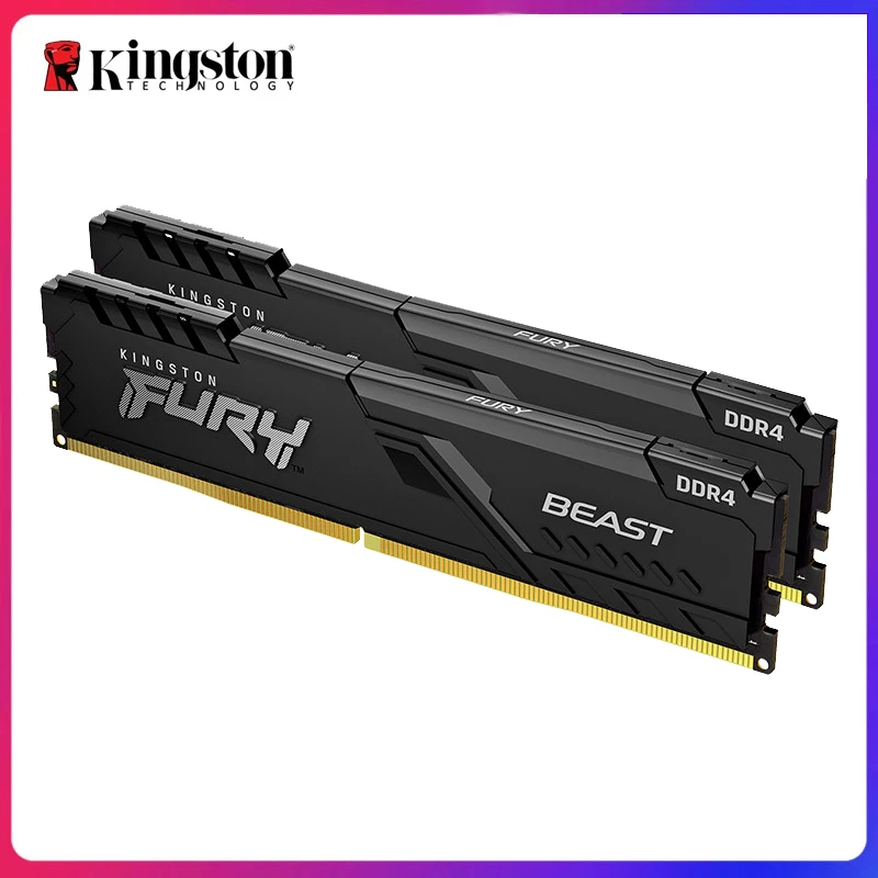 Kingston HyperX FURY DDR4 2666MHz 8GB 2400MHz 16GB 3200MHz Desktop RAM Memory DIMM 288-pin Desktop Internal Memory For Gaming