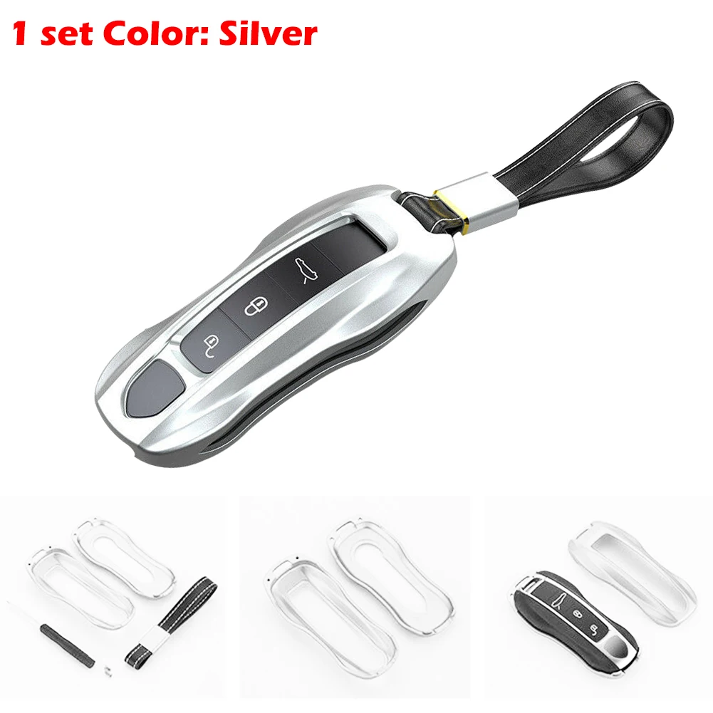 Алюминиевый дистанционный смарт чехол для ключей Porsche Cayenne Panamera алюминиевый