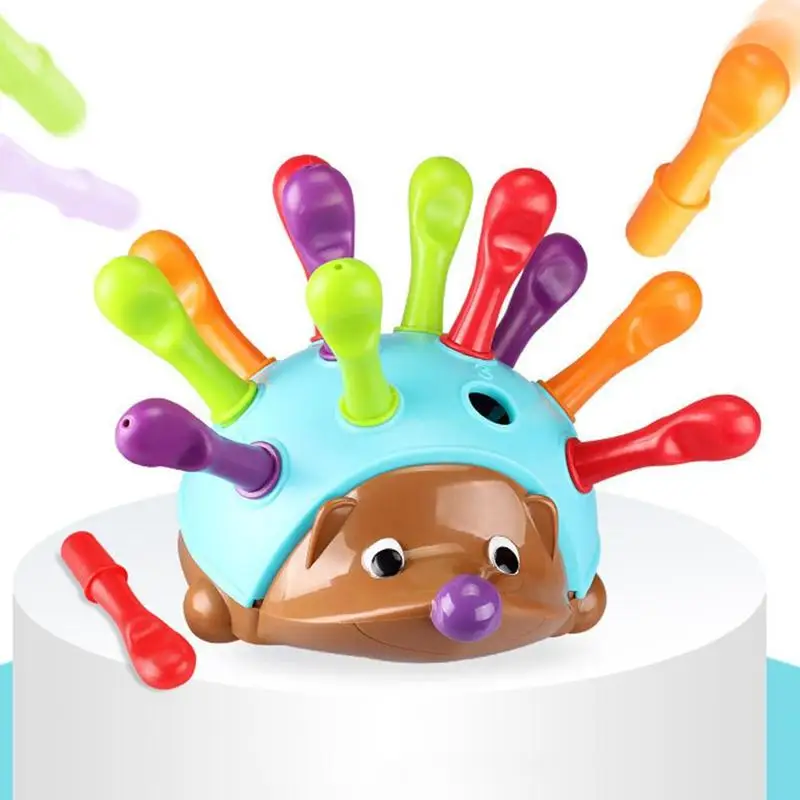 Вставкой в виде ежа головоломки игрушки Монтессори здания развитие интеллекта