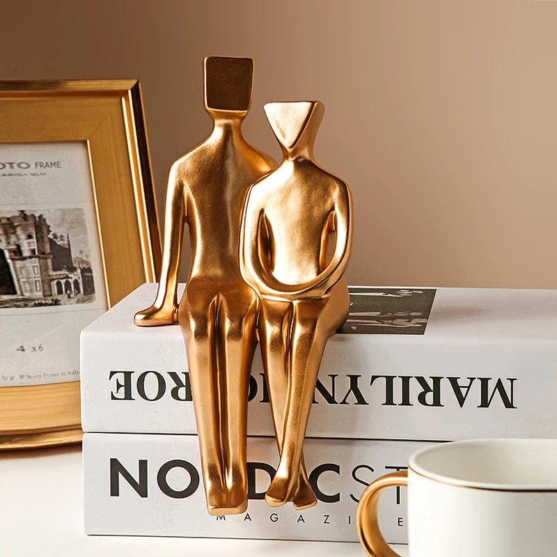 Золотая полимерная скульптура модель персонажа статуя скандинавский домашний