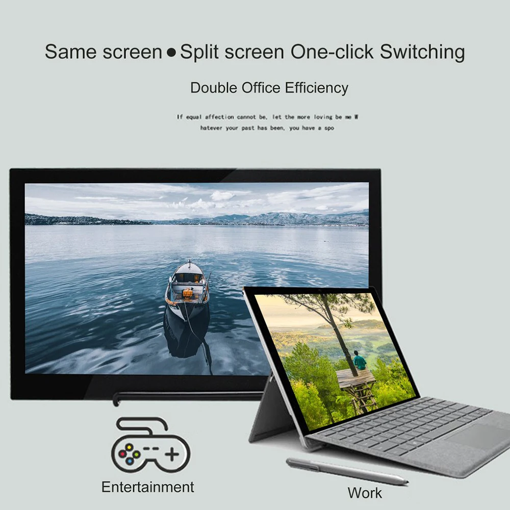 13.3 inch Portable Display LED Monitor 1366x768 HD IPS Computer HDMI-Compatible TV for PS4 Pro/Xbox/Phone | Электроника