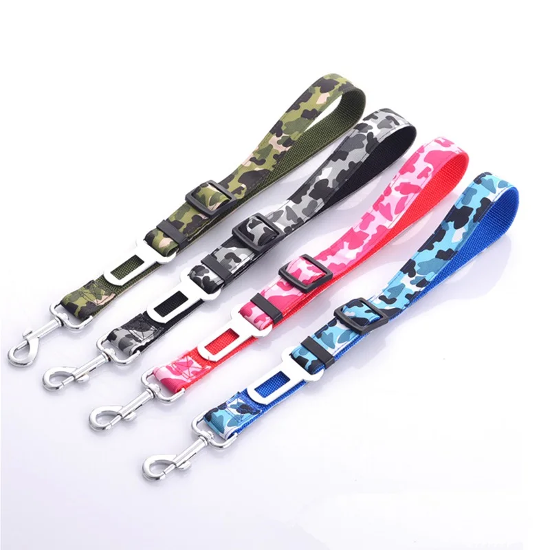 Camo/с леопардовым принтом Безопасность ремень безопасности для собаки кошки