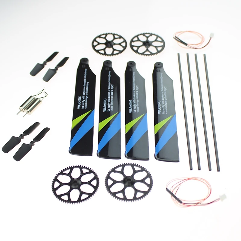 For Wltoys V911S RC Helicopter Tool Kit Bag Gears Main Rotor Blades Tail Boom Motor Wire Parts for | Игрушки и хобби