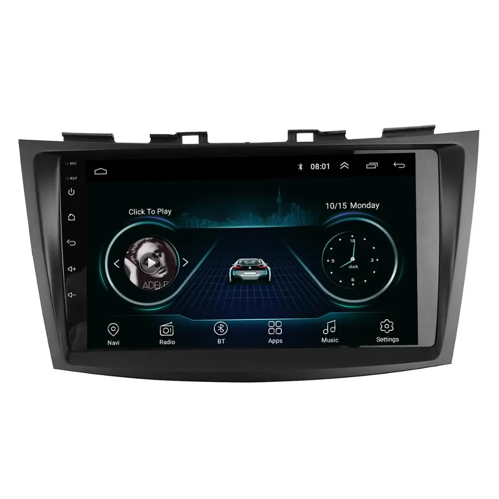 9 INCH Radio Fascia fit for SUZUKI SWIFT 2012 Stereo Panel Dash Refitting Installation Mount Trim Kit Double Din Frame Bezel | Автомобили