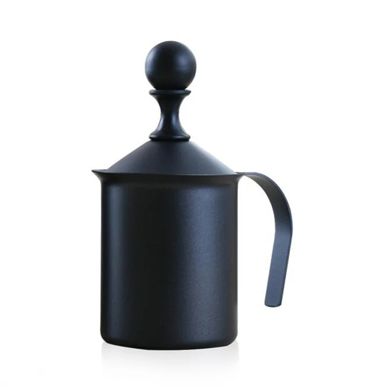 

800Ml Stainless Steel Double Mesh Milk Creamer Foamer Manual Milk Frother For Foam Cappuccino Latte Coffee Coffee Tool