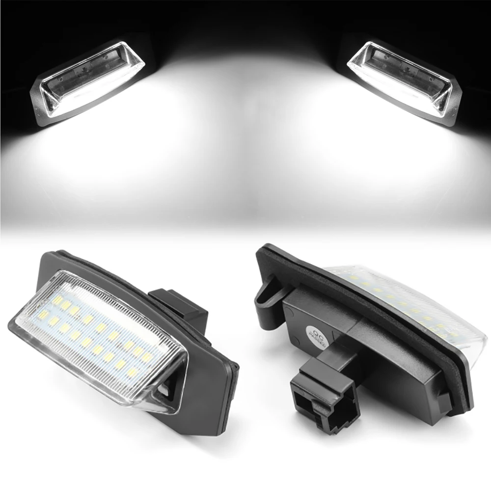 

2 шт. Canbus 12 в 18 светодиодов подсветка номерного знака для Mitsubishi Outlander XL(CW) 2006-2012 Lancer Sportback 2008 сборка