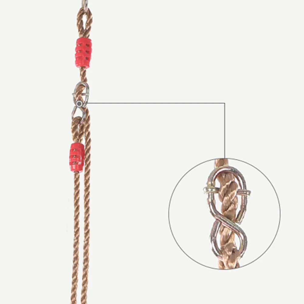 Детские уличные классические садовые качели с веревкой литой ремешок