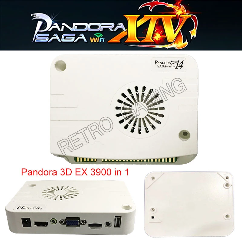 

Аркадная версия Jamma Pandora Box Saga 3390 в 1, Wi-Fi версия, добавьте FBA/MATE/N64/PS/PSP игры через usb-диск, игры 3/4p