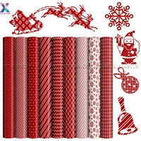 lucky goddness 9 pcs red infusible transfer ink sheets 12 x 12 christmas infusible sublimation transfer paper for cricut joy