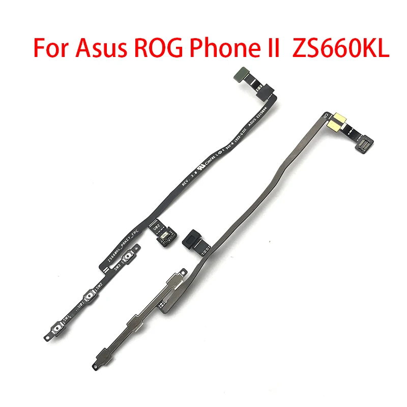 

5Pcs/lot Power On Off Volume Side Button Key Flex Cable Replacement Parts For ASUS ROG Phone II ZS660KL 2019