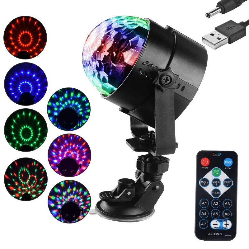 DERI RGB LED Decoration Atmosphere DJ Lights Laser Auto Party Disco Club Colorful Effect Lamp Car Music Sound Control | Автомобили и