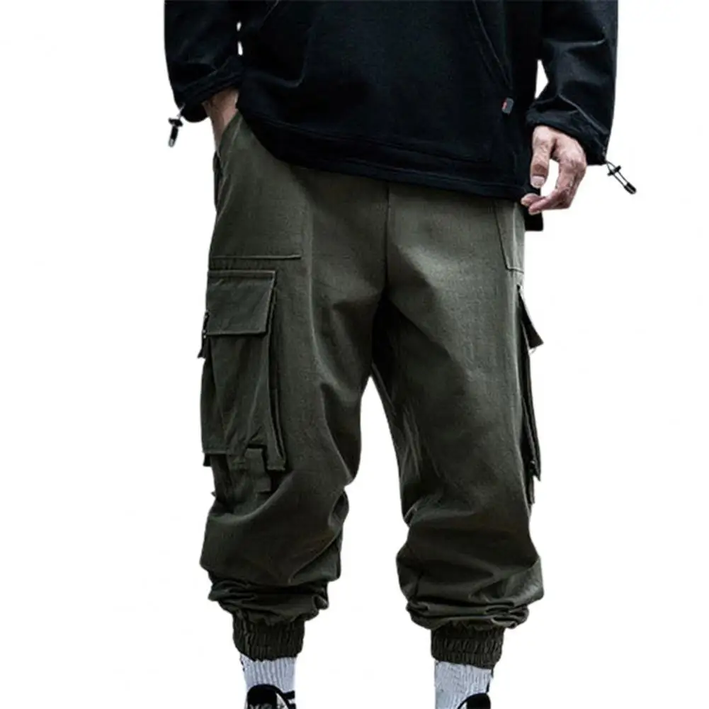 

Брюки-карго мужские тактические, армейские штаны в стиле милитари, байкерские повседневные брюки-султанки с несколькими карманами для школ...