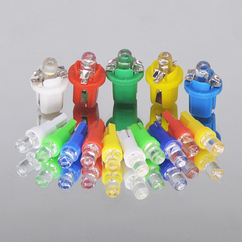 

1000pcs Promotion T5 B8.5 SMD 1 LED Car Auto Light Source Wedge Side Instumental Indicator Speedo Dashboard Lamp Bulb DC12V