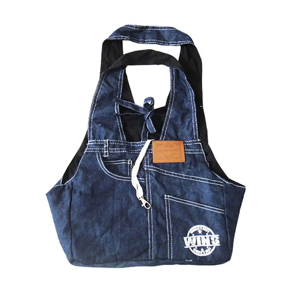 Синяя джинсовая ткань для домашних животных собак слинг ручная сумка кошек