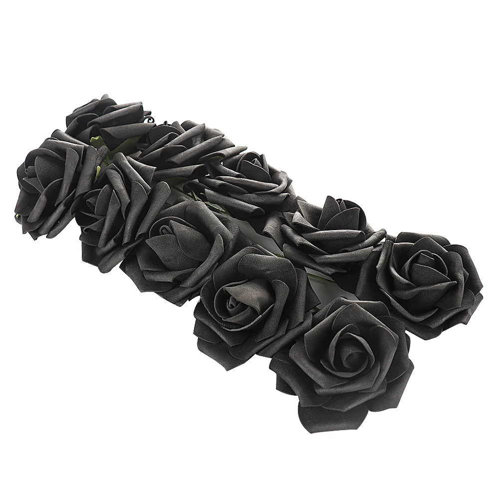 

Искусственный букет 10 упаковок, искусственная Роза из пенополиэтилена, 8 см, украшение для свадебного места, цветок