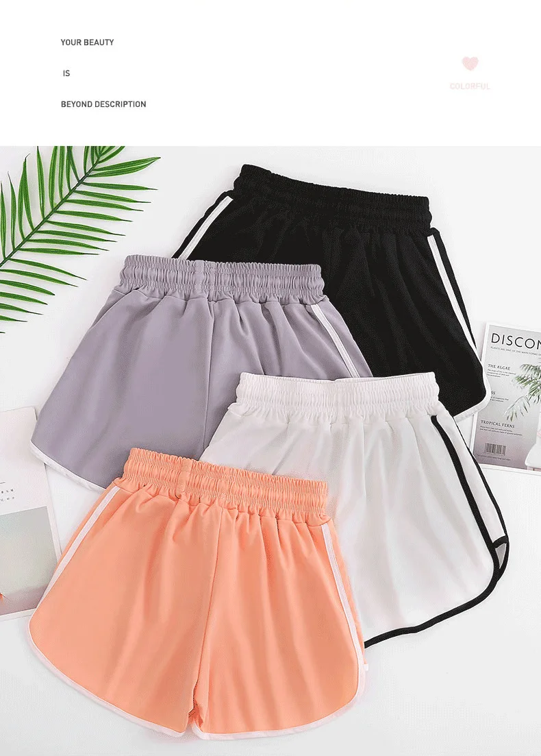 

2021 Biker shorts women Summer High Waist Lace-Up Casual Sports Short Female Loose Trend Gym Jogging Fashion Ladies Shorts