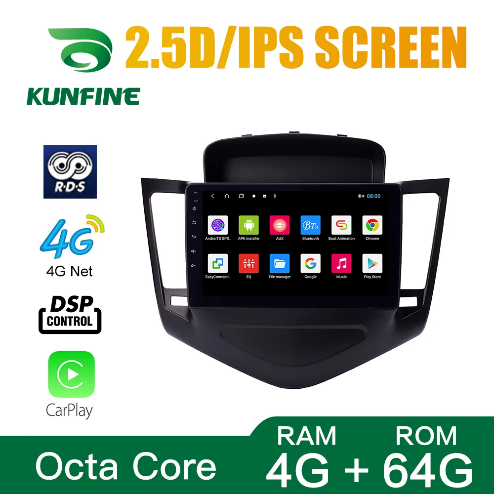 Buy Octa Core 1024*600 Android 10.0 Car DVD GPS Navigation Player Deckless Stereo for Chevrolet Cruze 2009-2015 Radio Headunit on