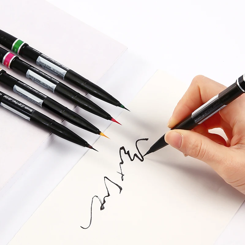 Pentel кисть цветная мягкая ручка сенсорная аккаунт Мягкая головка поздравительная