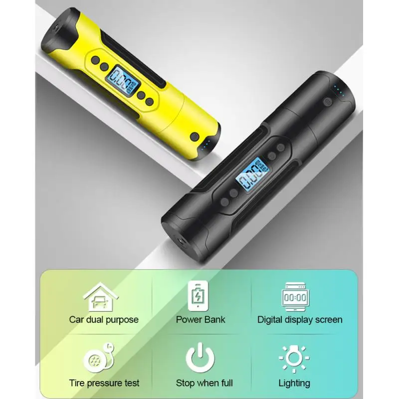 Велосипедный насос Многофункциональный беспроводной умный автомобильный
