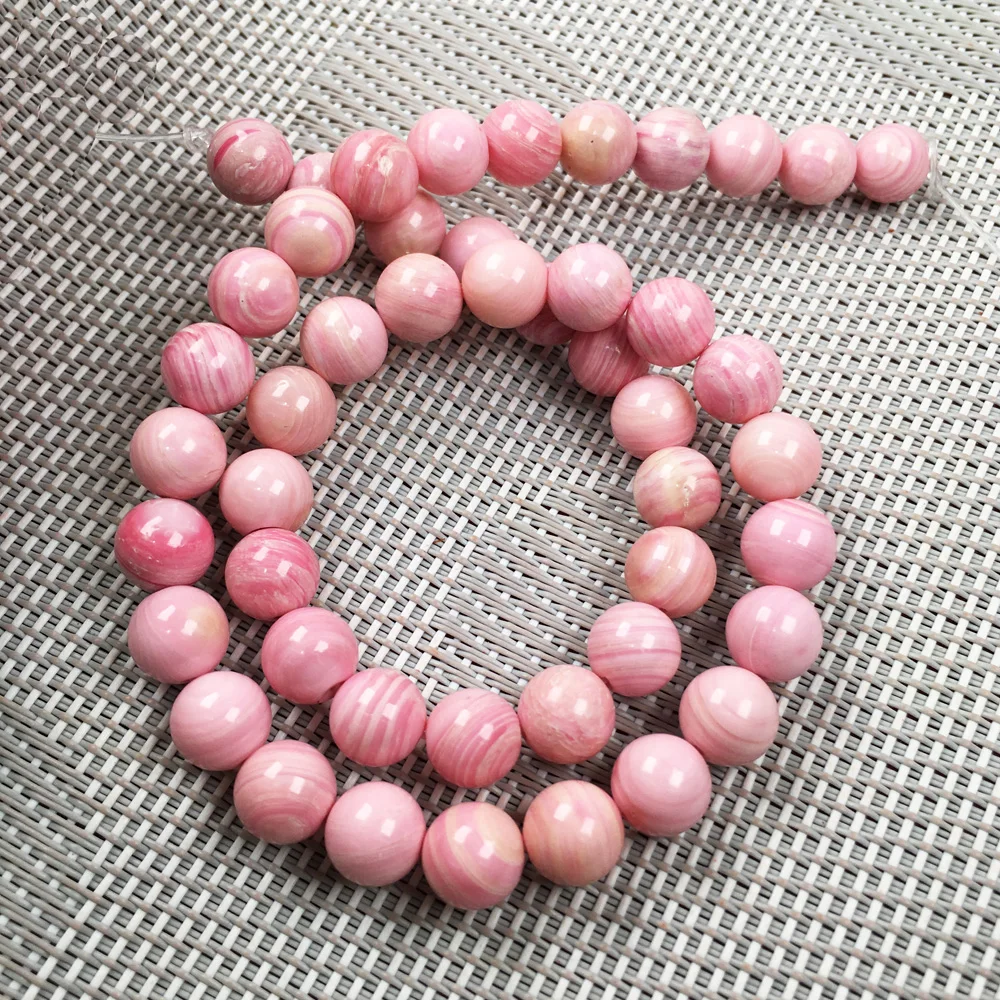 Fashion Natural Stone Pink Shell Beads Round Loose Spacer For Jewelry Making DIY Bracelet Necklace Accessories Gifts | Украшения и