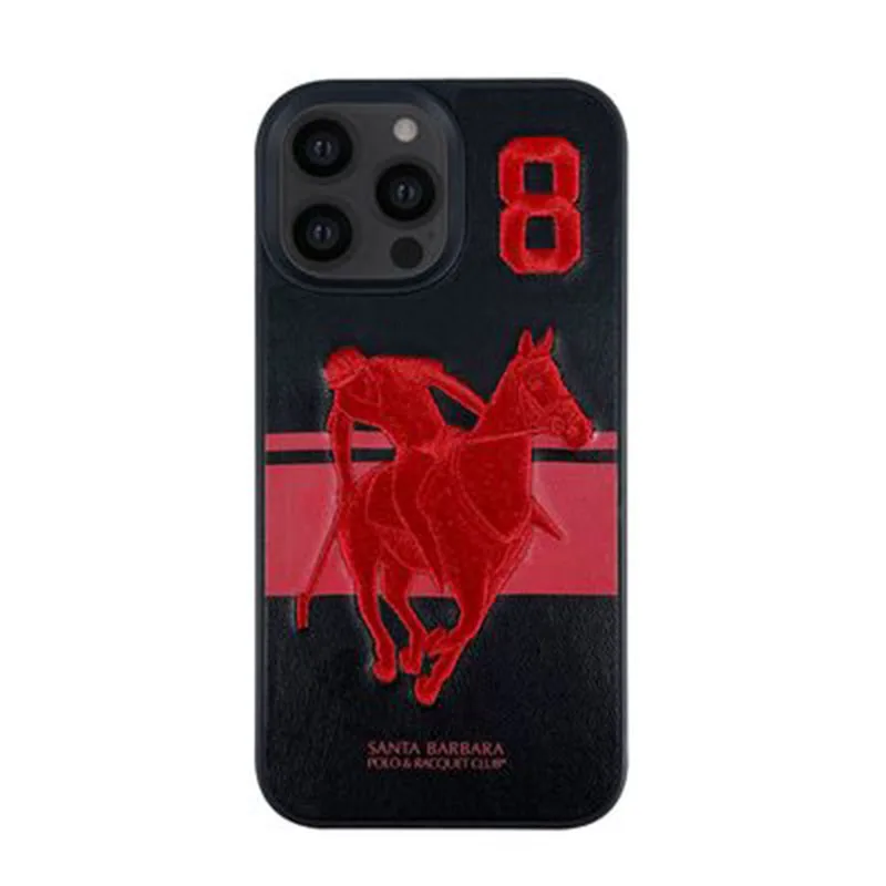 

Polo 3D Embroidery Phone Case For iPhone 13 Pro Max Luxury Business Thin Shockproof All -inclusive Leather Cover