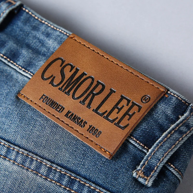 New Autumn Men's Jeans Slim Elastic CSMORLEE Fashion Business Trousers Classic Style Winter Jeans Denim Male Pants