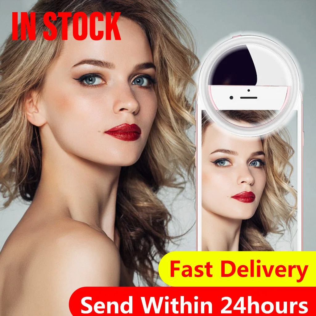 Новое поступление USB зарядка портативная вспышка для селфи светодиодная камера