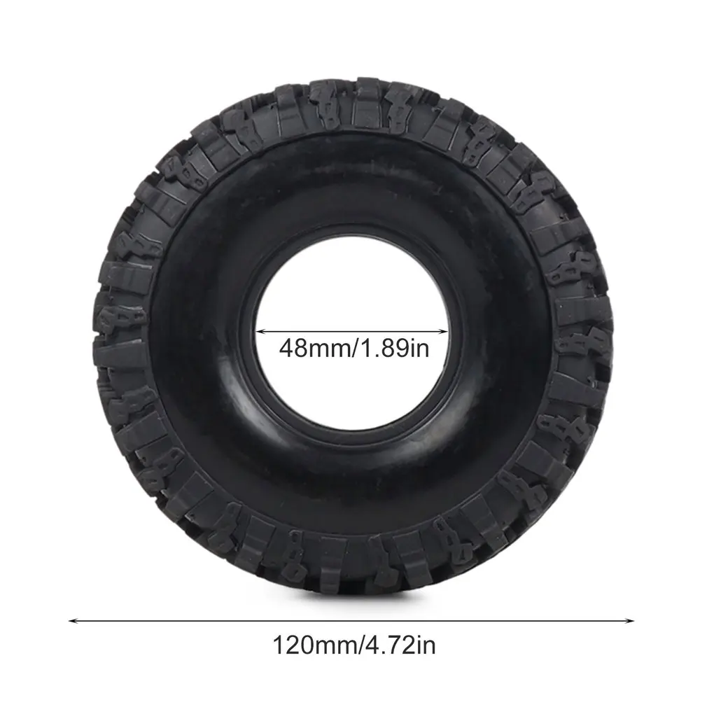 

4Pcs 120mm 1.9" Tire with Foam for 1/10 RC Rock Crawler Axial SCX10 90047 D90 D110 TF2 Tamiya CC01 Traxxas TRX-4