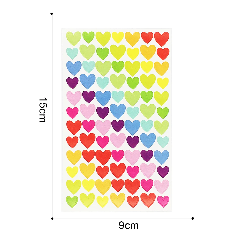 Pegatina de 8 hojas con cara sonriente colorida, interesante pegatina de cara de diamante infantil para tel&eacute;fono, cuaderno, Mensaje, decoraci&oacute;n-5