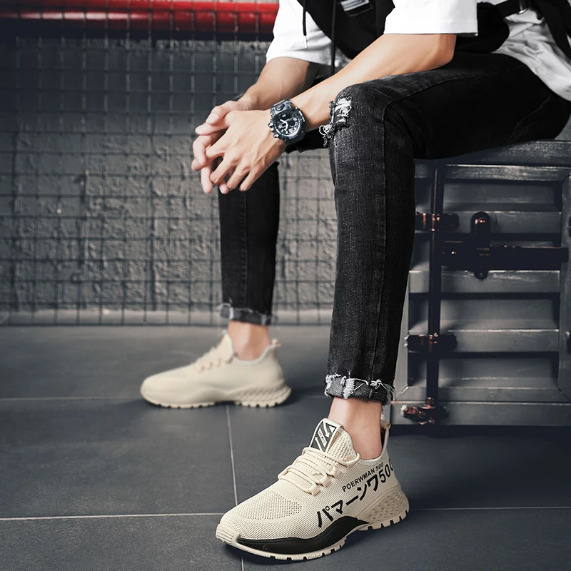 

2021 New Light Mesh Men Shoes comfortable casual Men's Sneaker Breathable Non-slip Wear-resistant Outdoor Walking travel shoes