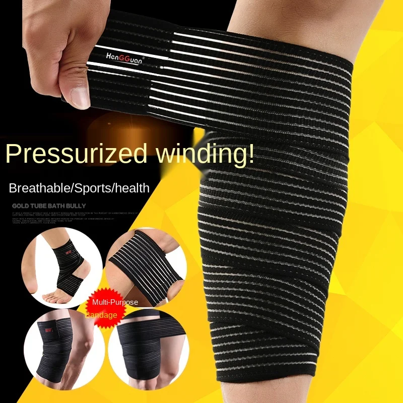 

Elastic Bandage Sports Winding Fixed Elastic Knee Pad Calf Tie Ankle Support Fitness Training Self-Adhesive
