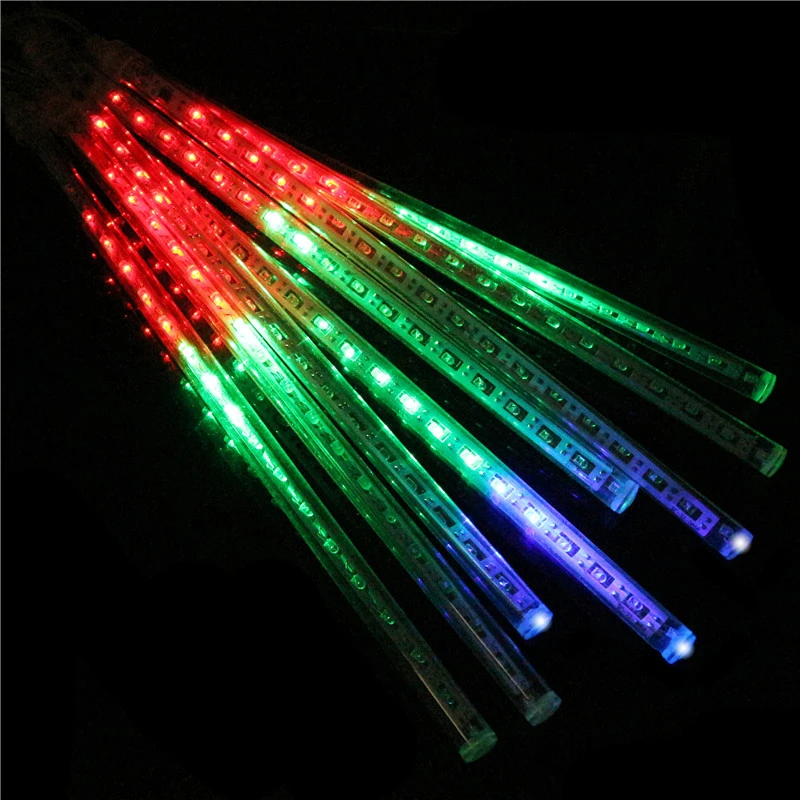 8 шт./компл. Метеоритный Дождь светодиодный трубки Водонепроницаемый 110V 220V