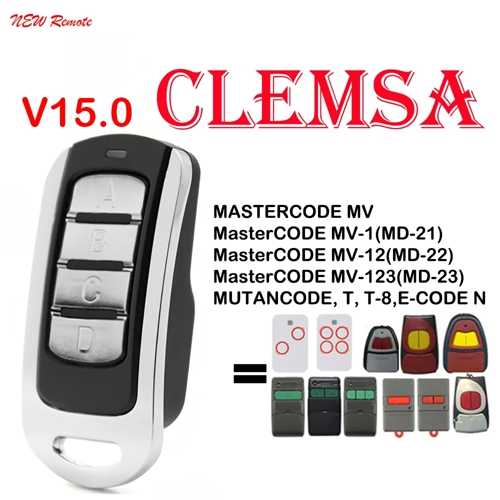 Пульт дистанционного управления для гаражной двери CLEMSA Mutancode MV1 MV12 MV123 клон