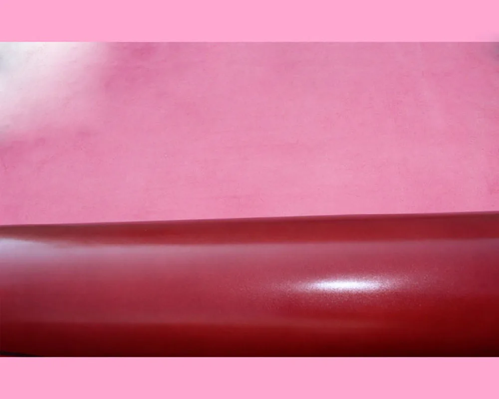Натуральная Воловья кожа растительного дубления глянцевая поверхность красный