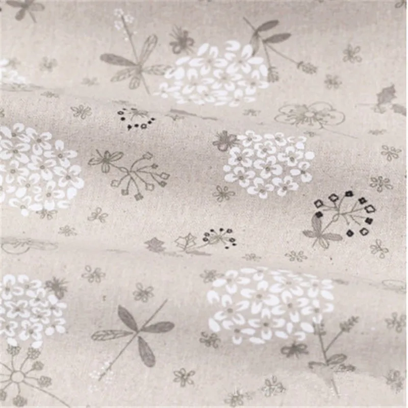 100*150 см ручная работа Сделай Сам льняная цветная Одуванчик Льняная Ткань Хлопок