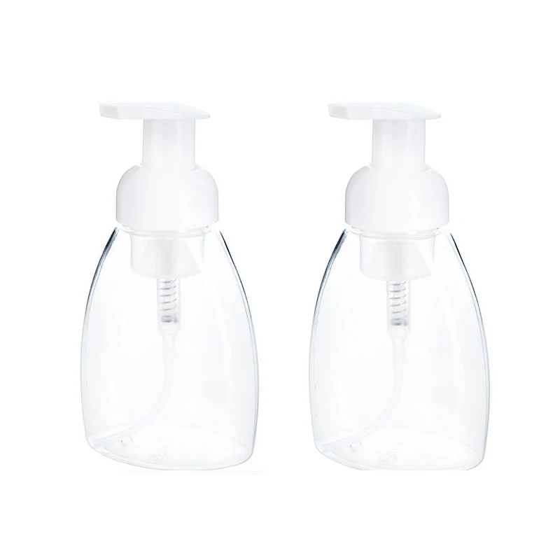 

250ml Clear Foaming Bottle Liquid Soap Whipped Mousse Points Bottling Shampoo Lotion Shower Gel Foam Pump Bottles