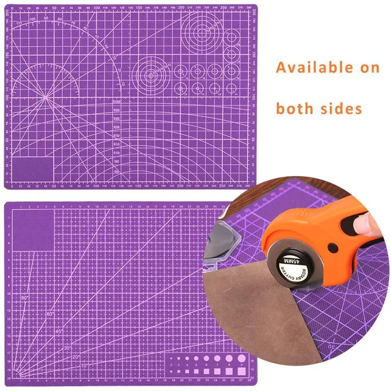 LMDZ Rotary Cutter Set with Cutting Mat Patchwork Ruler Carving Knife Kit for Sewing and Quilting Leather Tools | Дом и сад