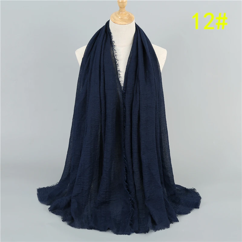 

Hoge Kwaliteit Vrouwen Sjaal Mode Winter Katoen Hoofdband Hijab Sjaals Effen Zachte Warme Sjaals Lady Wraps PashminaHijaabsStola