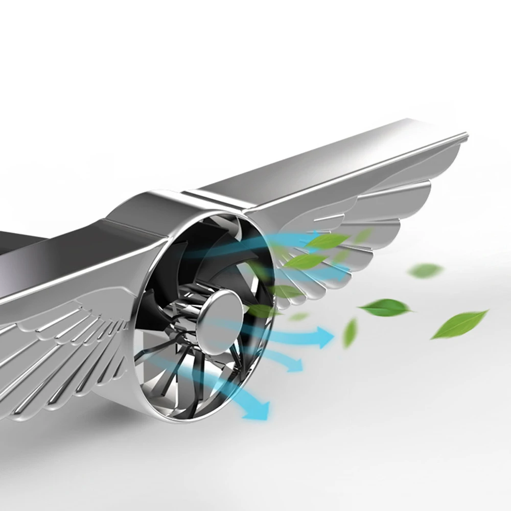 Автомобильный ароматический зажим Air Force One Вращающийся вентилятор освежитель