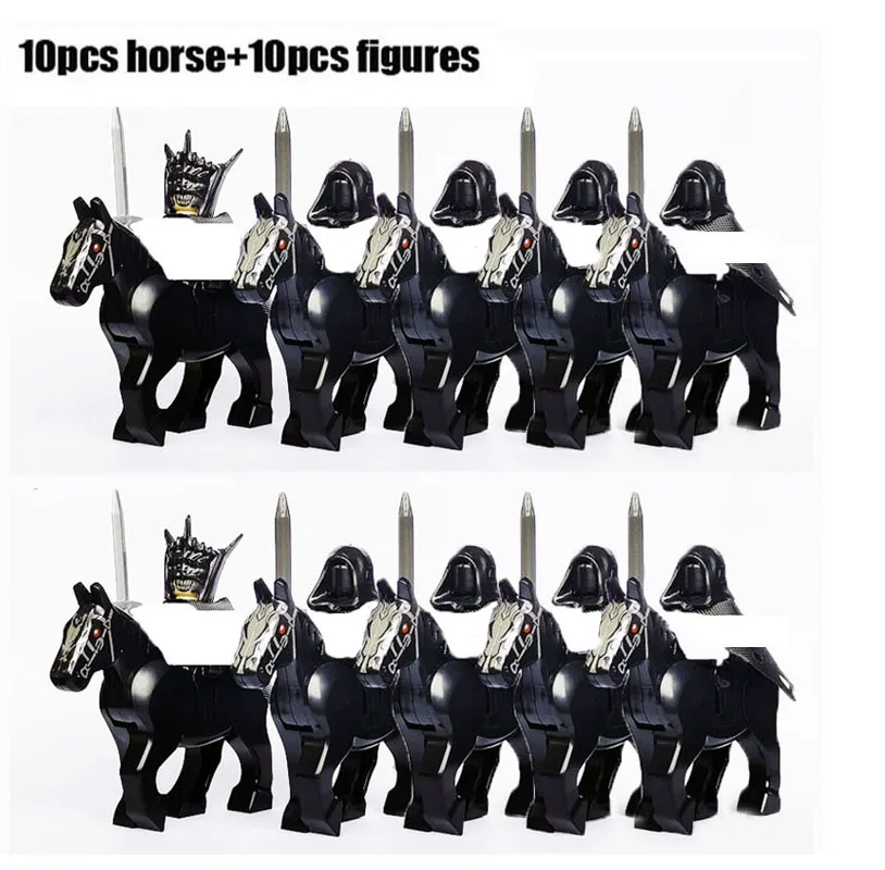 Детский конструктор замок коляски Саурон дракон рыцари битва армия королевские