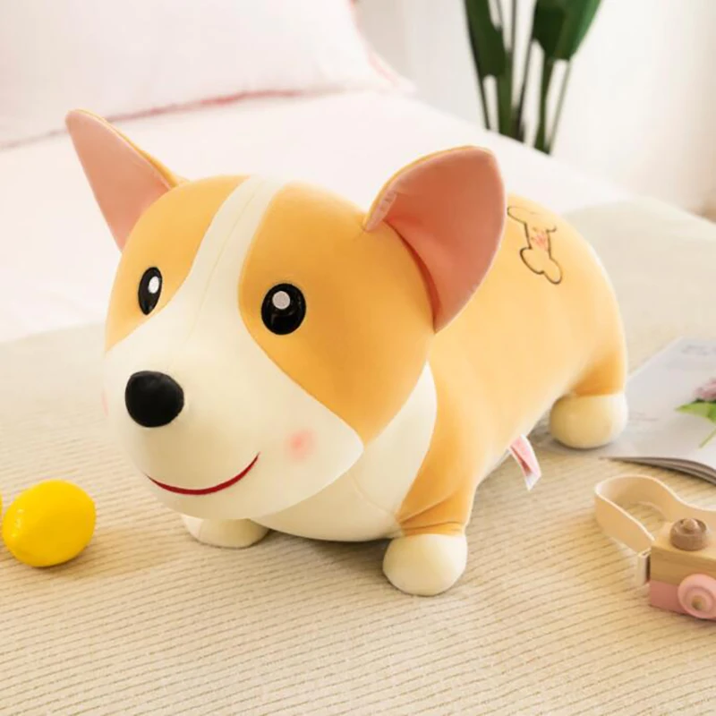 

Super Soft Stuffed Animal Plush Kawaii Corgi Doll Decoration of Children's Room Nice Gift For Kids