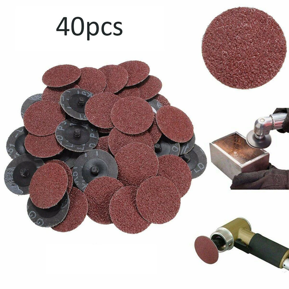 

40pcs Sanding Discs 40pcs/set 2inch 40/80/120/240 Grit With 1/4\\\\\\\\\\\\\\\" shank