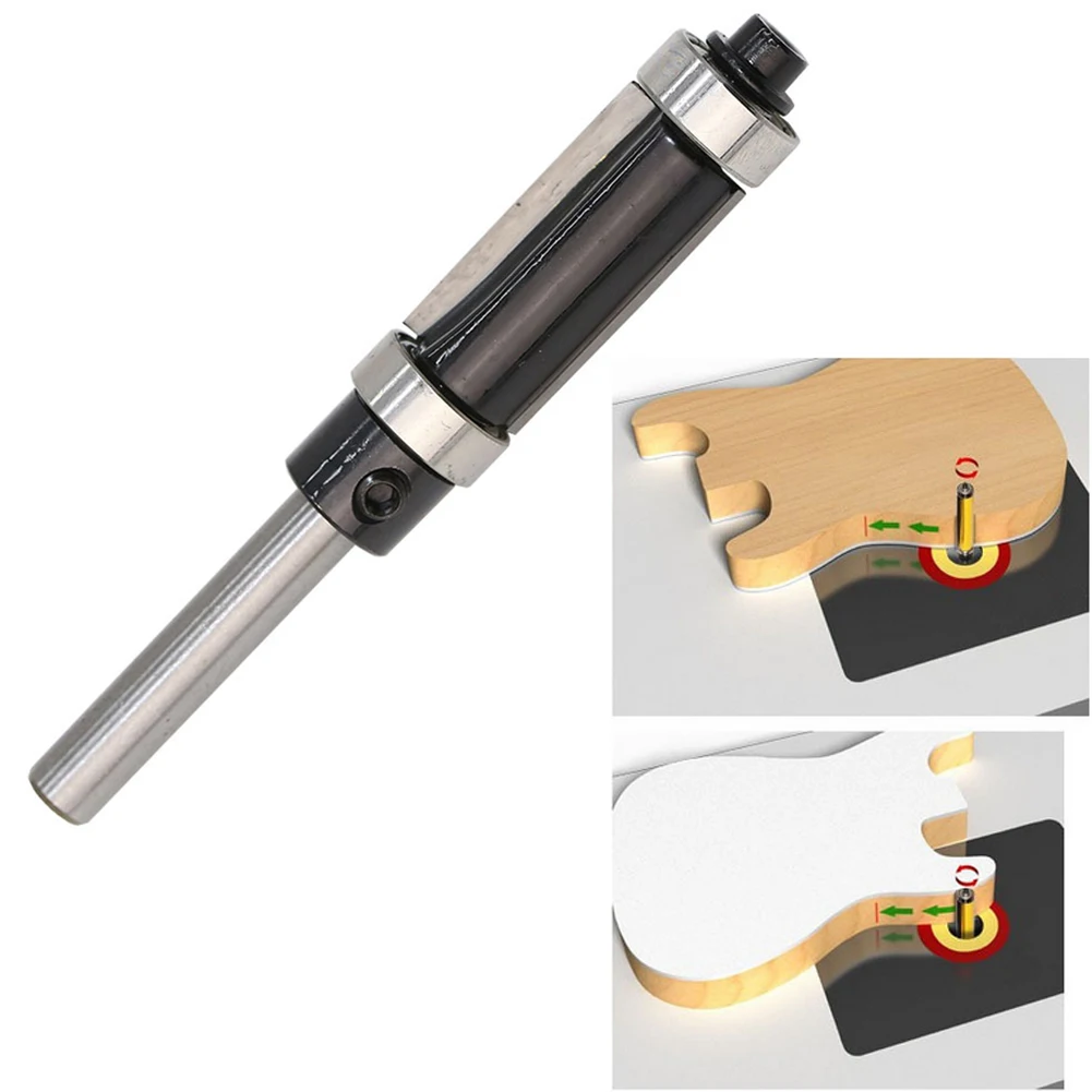 Фреза твердосплавная с хвостовиком 1/4 дюйма и двумя подшипниками|Фреза| |