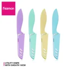 Цветной 4-дюймовый нож Fissman из нержавеющей стали с чехлом