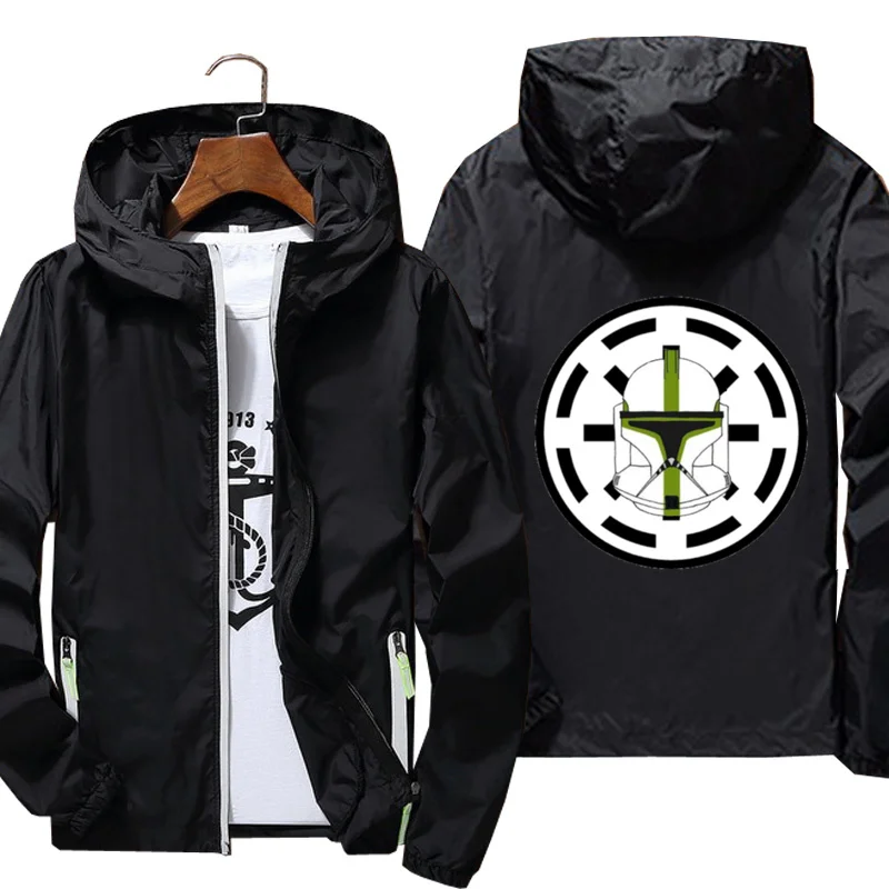 

2021 jackets for men Rogue Clone Trooper Windbreaker jacket Reflective Skin Sun Spring Autumn brand jacket printing