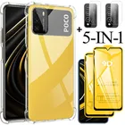 poco m4 Чехол из стекла pocox4 f3 для поко х4 про чехлы для poco x3 nfc прозрачный чехол poco m4 pro 4g 5g бампер для xiaomi pocco x3 pro m3 x3 gt x4 pro чехлы поко м4 про чехол поко х3 чехол для подушки поко х4 про