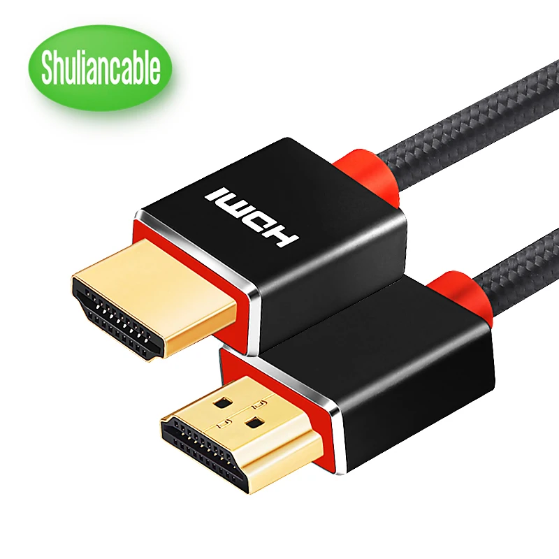 Shuliancable HDMI Cable 3m 5m 10m 15m 20m Nylon Braid  cable HD 1080P 3D gold plated Cable for HDTV Xbox PS3 Computer